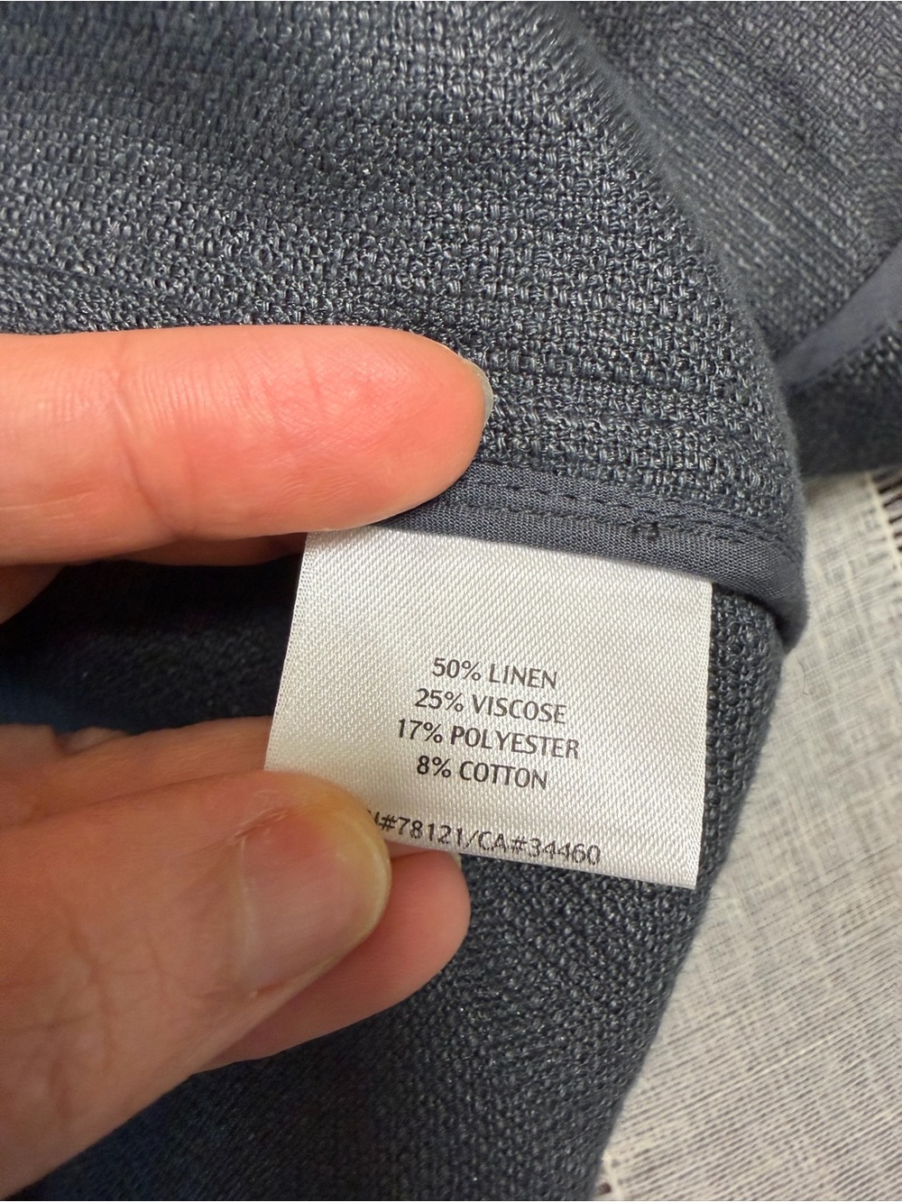 Eileen Fisher Jacket Gray Linen Blend Sz Xl Lagenlook Minimalist Open Front - Picture 8 of 14